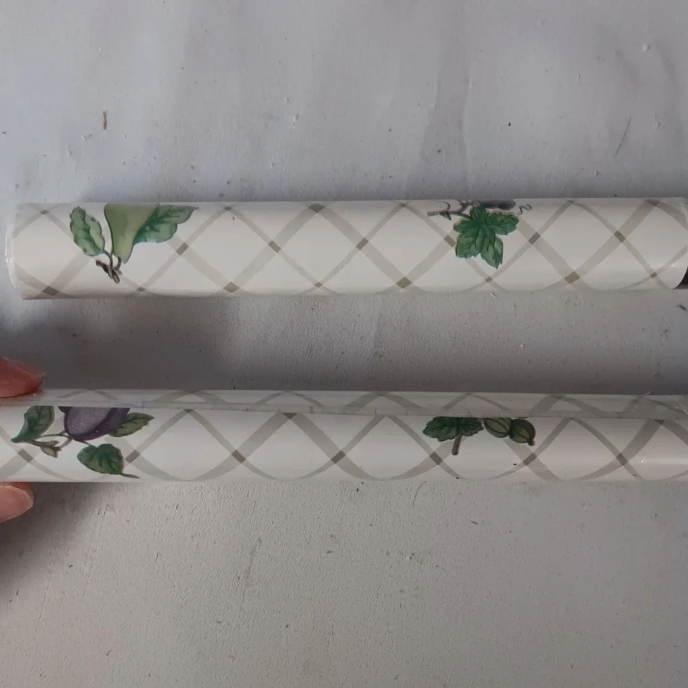 Griptex Perfect Shelf Liner Fruit Veggie Cottagecore Lot 2 Rolls 18